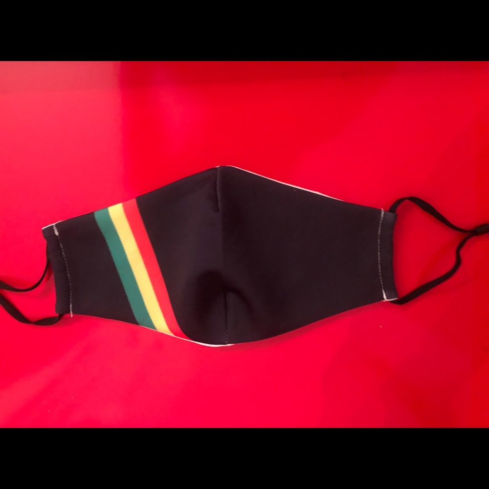 Rasta Stripe Face Mask